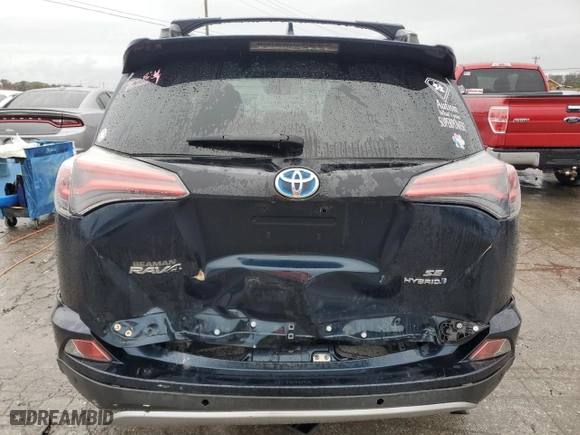 2017 Toyota RAV4 Hybrid SE with VIN JTMJJREVXHD095231, listed as a Copart auction lot 81166054 with 276,374 mi miles and Salvage Title. Bid and sale history available at carsss.com. Image 6.