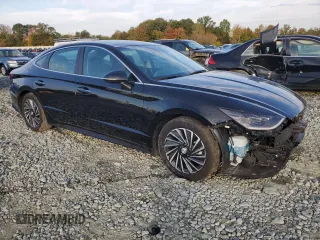 2021 Hyundai Sonata Hybrid Limited with VIN KMHL54JJ4MA027680, listed as a Copart auction lot 71455163 with 28,941 mi miles. Bid and sale history available at carsss.com. Image 4.