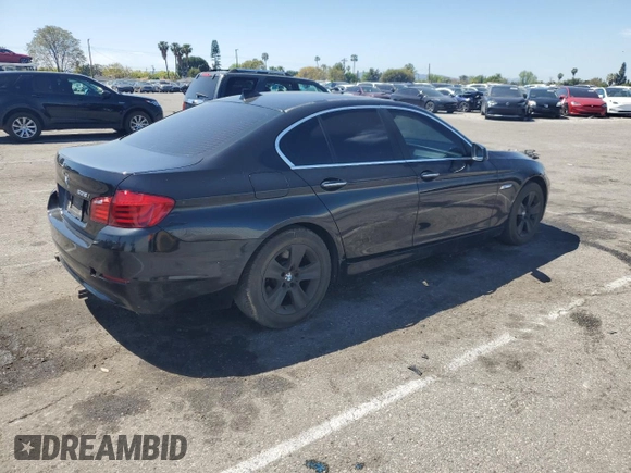 2013 BMW 5 Series 528i with VIN WBAXG5C59DDY35556, listed as a Copart auction lot 52978635 with 101,376 mi miles and Clean Title. Bid and sale history available at carsss.com. Image 3.