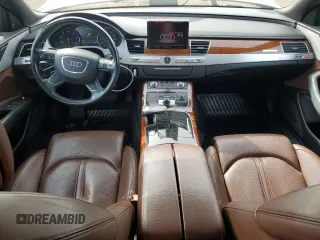 2011 Audi A8 with VIN WAUAVAFD9BN001074, listed as a Copart auction lot 51672175 with 130,823 mi miles and Non repairable. Bid and sale history available at DreamBid. Image 8.