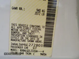 2016 Nissan Altima 2.5 with VIN 1N4AL3AP4GC272803, listed as a Copart auction lot 53355215 with 93,494 mi miles and Salvage Title. Bid and sale history available at carsss.com. Image 14.