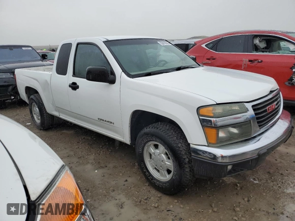 2005 GMC Canyon with VIN 1GTCS198258247180, listed as a Copart auction lot 55818325 with 218,292 mi miles and Clean title. Bid and sale history available at DreamBid. Image 4.