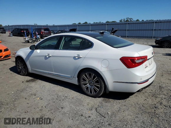 2014 Kia Cadenza Premium with VIN KNALN4D75E5128822, listed as a Copart auction lot 75172014 with 156,736 mi miles and Salvage Title. Bid and sale history available at carsss.com. Image 2.