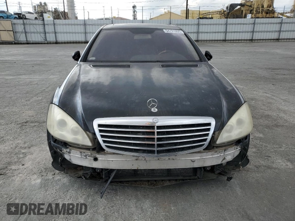 2007 Mercedes-Benz S 550 with VIN WDDNG71X27A109821, listed as a Copart auction lot 54791055 with 197,574 mi miles and Clean Title. Bid and sale history available at DreamBid. Image 5.