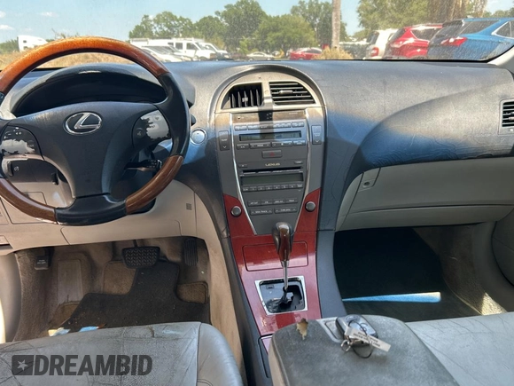 2007 Lexus ES 330 with VIN JTHBJ46G872128159, listed as a Copart auction lot 55526035 with 225,303 mi miles and Clean Title. Bid and sale history available at DreamBid. Image 9.