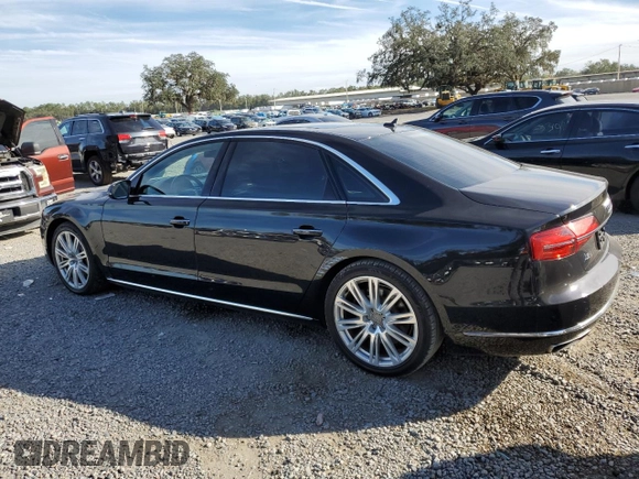 2015 Audi A8 L 4.0T with VIN WAU32AFD3FN002339, listed as a Copart auction lot 87305014 with 165,249 mi miles and Clean Title. Bid and sale history available at carsss.com. Image 2.
