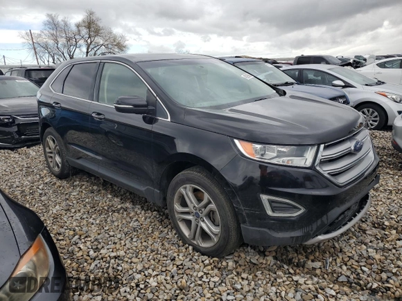 2017 Ford Edge Titanium with VIN 2FMPK4K91HBB91140, listed as a Copart auction lot 45295985 with 139,070 mi miles and Salvage Title. Bid and sale history available at carsss.com. Image 4.