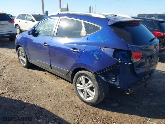 2010 Hyundai Tucson GLS with VIN KM8JU3AC8AU042327, listed as a IAAI auction lot 41759471 with 155,239 mi miles. Bid and sale history available at carsss.com. Image 3.