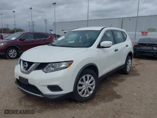 2016 Nissan Rogue S with VIN JN8AT2MT7GW015795, listed as a IAAI auction lot 41751017 with 56,743 mi miles. Bid and sale history available at carsss.com. Image 2.