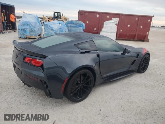 2019 Chevrolet Corvette Grand Sport 2LT with VIN 1G1YX2D70K5115777, listed as a Copart auction lot 78260744 with 0 mi miles and Non Repairable. Bid and sale history available at carsss.com. Image 3.