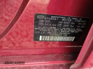 2022 Genesis G70 3.3T z VIN KMTG54TE3NU088591, wystawiony jako Copart lot #85343234 z przebiegiem 43 764 mil mil oraz Szkoda całkowita • Salvage title. Historia ofert i sprzedaży dostępna na DreamBid. Obrazek 12.