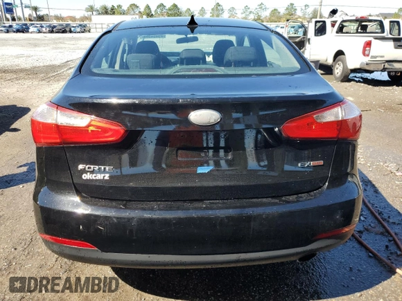 2014 Kia Forte EX with VIN KNAFX4A8XE5049893, listed as a Copart auction lot 45494595 with 116,270 mi miles and Salvage Title. Bid and sale history available at carsss.com. Image 6.