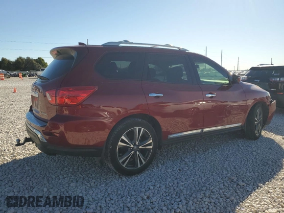 2020 Nissan Pathfinder Platinum with VIN 5N1DR2DN5LC625601, listed as a Copart auction lot 81603414 with Not provided miles and Salvage title. Bid and sale history available at DreamBid. Image 3.