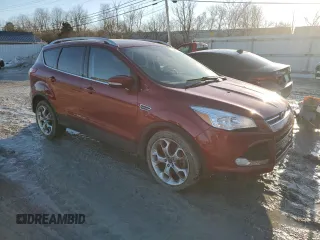2014 Ford Escape Titanium with VIN 1FMCU9J93EUD36496, listed as a Copart auction lot 89377665 with 88,976 mi miles and Salvage Title. Bid and sale history available at DreamBid. Image 4.