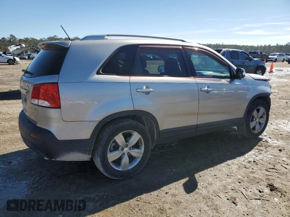 2013 Kia Sorento EX with VIN 5XYKU4A69DG364179, listed as a Copart auction lot 41743825 with 107,819 mi miles and Salvage Title. Bid and sale history available at DreamBid. Image 3.