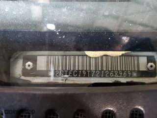 2002 GMC Sierra 1500 SLE with VIN 2GTEC19T721268969, listed as a Copart auction lot 46122895 with 249,649 mi miles and Salvage Title. Bid and sale history available at carsss.com. Image 12.