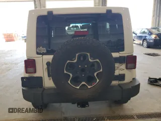 2015 Jeep Wrangler Unlimited Sahara with VIN 1C4BJWEG2FL620001, listed as a Copart auction lot 63914725 with 114,810 mi miles and Salvage title. Bid and sale history available at DreamBid. Image 6.