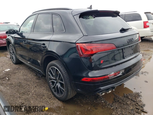 2023 Audi SQ5 Premium Plus with VIN WA1B4AFY4P2041630, listed as a Copart auction lot 46045514 with 6,604 mi miles and Salvage Title. Bid and sale history available at DreamBid. Image 2.