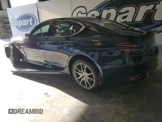 2025 Genesis G70 2.5T with VIN KMTG34SC0SU149185, listed as a Copart auction lot 77649894 with 4,061 mi miles and Non Repairable. Bid and sale history available at carsss.com. Image 2.