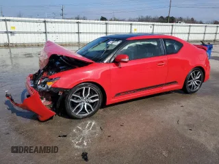 2014 Scion tC with VIN JTKJF5C76E3074921, listed as a Copart auction lot 43088455 with 230,589 mi miles and Salvage Title. Bid and sale history available at carsss.com. Image 1.