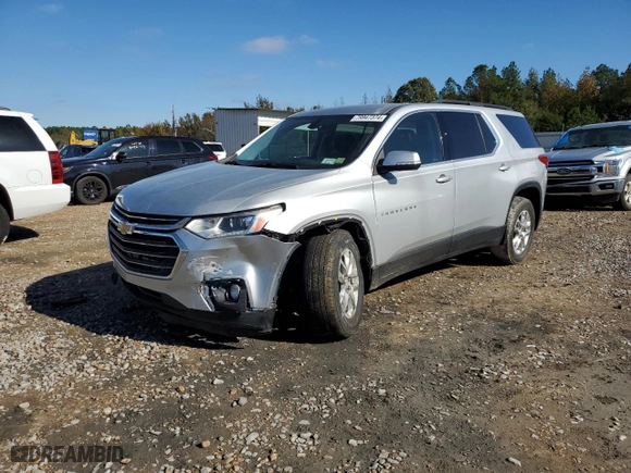 2021 Chevrolet Traverse LT Cloth with VIN 1GNEVGKW7MJ235021, listed as a Copart auction lot 79947374 with 42,186 mi miles and Salvage Title. Bid and sale history available at carsss.com. Image 1.