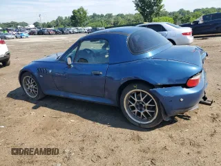 2000 BMW Z3 2.5 with VIN WBACH9341YLF88574, listed as a Copart auction lot 41901735 with 395,118 mi miles and Non repairable. Bid and sale history available at DreamBid. Image 2.