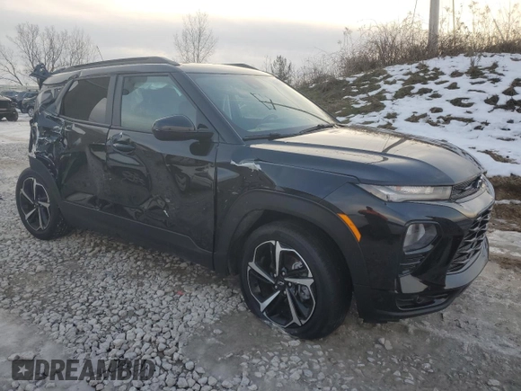 2022 Chevrolet TrailBlazer RS with VIN KL79MUSL0NB081357, listed as a Copart auction lot 43791185 with 39,148 mi miles and Non Repairable. Bid and sale history available at DreamBid. Image 4.