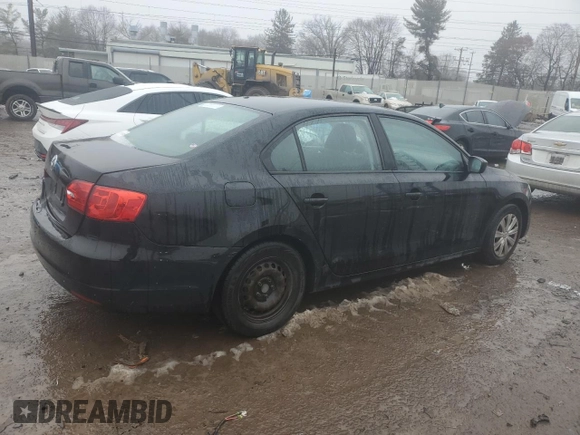 2011 Volkswagen Jetta Sedan S with VIN 3VW1K7AJ6BM334061, listed as a Copart auction lot 44148985 with 212,151 mi miles and Salvage Title. Bid and sale history available at carsss.com. Image 3.