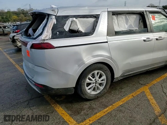 2022 Kia Carnival LXS with VIN KNDNB4H35N6157579, listed as a Copart auction lot 77755144 with 0 mi miles and Salvage Title. Bid and sale history available at carsss.com. Image 14.