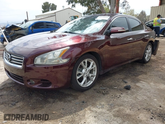 2012 Nissan Maxima 3.5 SV with VIN 1N4AA5AP9CC821049, listed as a IAAI auction lot 42110060 with 172,818 mi miles. Bid and sale history available at carsss.com. Image 2.