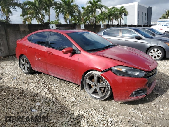 2014 Dodge Dart GT with VIN 1C3CDFEB2ED705529, listed as a Copart auction lot 50690745 with 100,868 mi miles and Salvage Title. Bid and sale history available at carsss.com. Image 4.