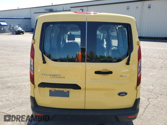 2022 Ford Transit Connect XLT with VIN NM0LS7T28N1527571, listed as a Copart auction lot 43587235 with 8,620 mi miles and Salvage title. Bid and sale history available at DreamBid. Image 6.