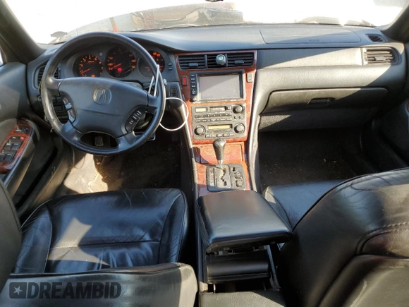 2000 Acura RL w/Navigation System with VIN JH4KA9668YC015201, listed as a Copart auction lot 75046704 with Not Provided miles and Salvage Title. Bid and sale history available at DreamBid. Image 8.