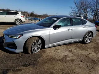 2021 Acura TLX w/Advance Package with VIN 19UUB6F65MA001513, listed as a Copart auction lot 42853595 with 65,051 mi miles and Salvage Title. Bid and sale history available at carsss.com. Image 1.