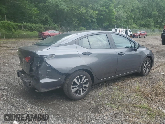 2024 Nissan Versa S with VIN 3N1CN8DV9RL866110, listed as a Copart auction lot 62724405 with 2,381 mi miles and Salvage title. Bid and sale history available at DreamBid. Image 3.