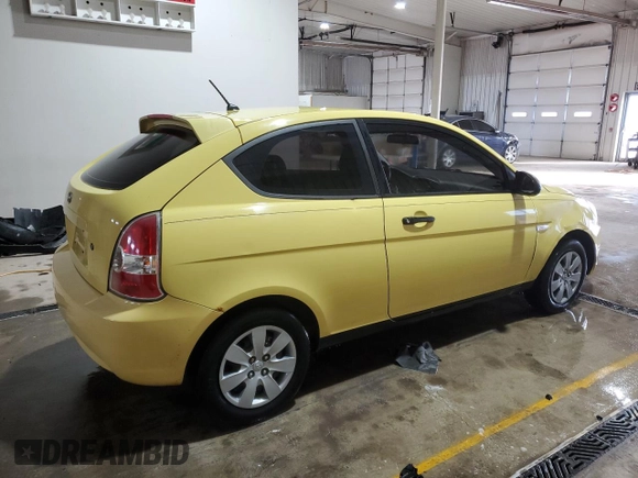 2008 Hyundai Accent GS with VIN KMHCM36C58U061106, listed as a Copart auction lot 51211165 with 249,106 mi miles and Salvage Title. Bid and sale history available at carsss.com. Image 3.