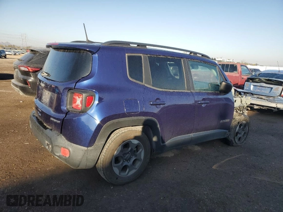 2018 Jeep Renegade Sport with VIN ZACCJAAB2JPG74971, listed as a Copart auction lot 89011285 with 59,086 mi miles and Salvage Title. Bid and sale history available at DreamBid. Image 3.