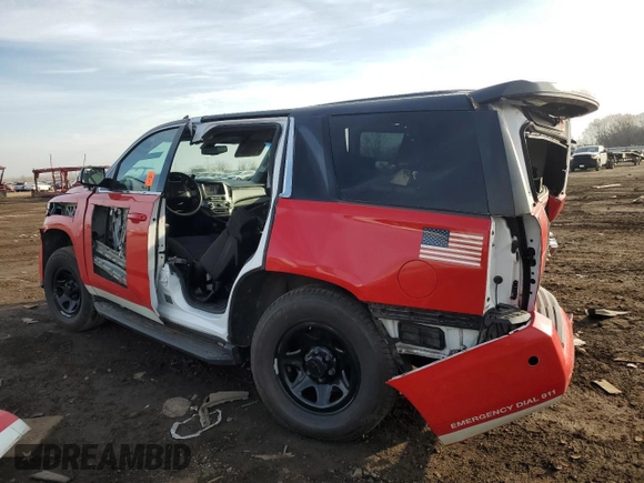 2019 Chevrolet Tahoe Commercial with VIN 1GNSKFEC1KR345195, listed as a Copart auction lot 48791005 with Not provided miles and Salvage title. Bid and sale history available at DreamBid. Image 2.
