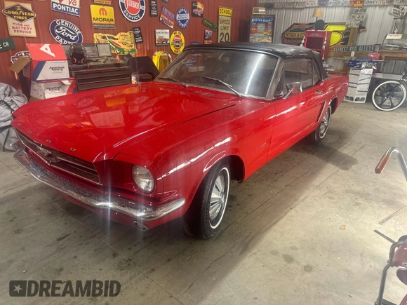 1965 Ford Mustang z VIN 5F08C724192, wystawiony jako Copart lot #43860595 z przebiegiem 19 900 mil mil oraz Czysty tytuł • Clean title. Historia ofert i sprzedaży dostępna na DreamBid. Obrazek 2.