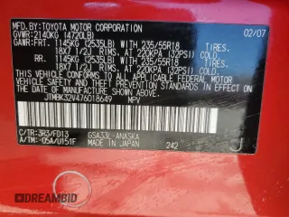 2007 Toyota RAV4 Sport with VIN JTMBK32V476018649, listed as a Copart auction lot 46892075 with 147,539 mi miles and Salvage Title. Bid and sale history available at carsss.com. Image 13.