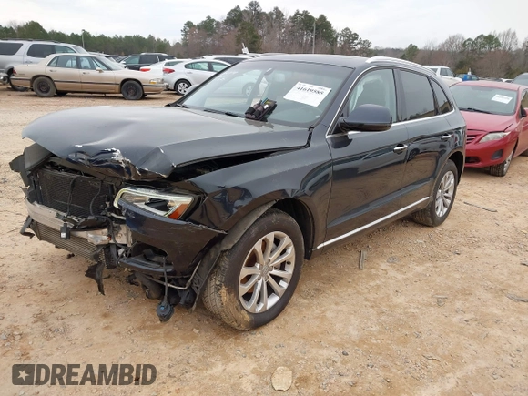 2016 Audi Q5 Premium Plus with VIN WA1L2AFP6GA046870, listed as a IAAI auction lot 41619585 with 167,139 mi miles. Bid and sale history available at carsss.com. Image 18.