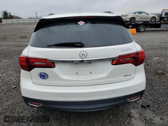 2015 Acura MDX Advance with VIN 5FRYD4H87FB031277, listed as a Copart auction lot 51446755 with 131,059 mi miles and Salvage title. Bid and sale history available at DreamBid. Image 6.