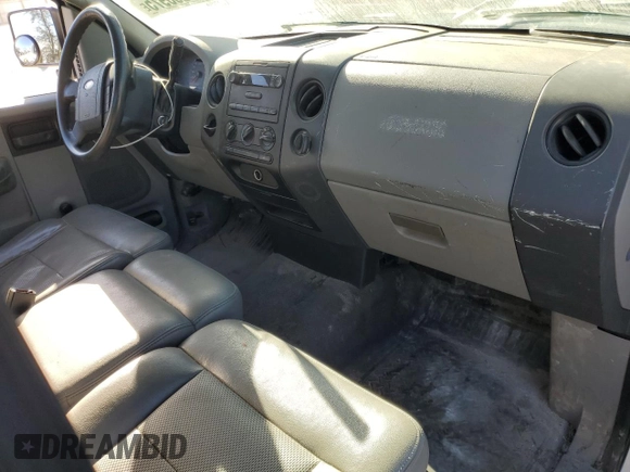2005 Ford F-150 XL with VIN 1FTRF12W15NB44065, listed as a Copart auction lot 47255975 with 118,470 mi miles and Salvage Title. Bid and sale history available at carsss.com. Image 8.
