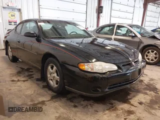 2003 Chevrolet Monte Carlo LS with VIN 2G1WW12E739183648, listed as a IAAI auction lot 41534454 with 143,464 mi miles. Bid and sale history available at carsss.com. Image 1.