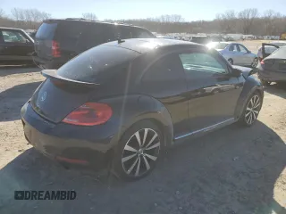2012 Volkswagen Beetle Turbo with VIN 3VWVA7AT0CM630605, listed as a Copart auction lot 46805855 with 152,366 mi miles and Salvage Title. Bid and sale history available at DreamBid. Image 3.