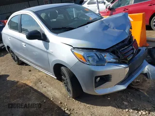 2022 Mitsubishi Mirage ES z VIN ML32FUFJ1NHF05347, wystawiony jako IAAI lot #41764670 z przebiegiem 56 775 mil mil oraz . Historia ofert i sprzedaży dostępna na DreamBid. Obrazek 1.