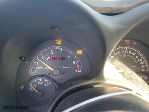2004 Pontiac Grand Am GT with VIN 1G2NW12E24M640880, listed as a Copart auction lot 42610345 with 190,087 mi miles and Salvage Title. Bid and sale history available at carsss.com. Image 9.