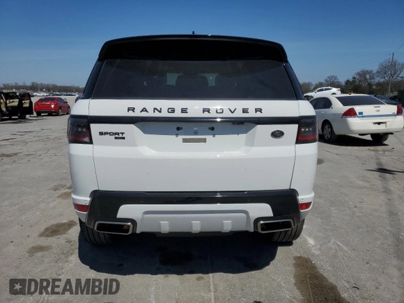 2022 Land Rover Range Rover Sport HST with VIN SALWS2RU2NA206436, listed as a Copart auction lot 50450855 with 21,989 mi miles and Clean Title. Bid and sale history available at carsss.com. Image 6.