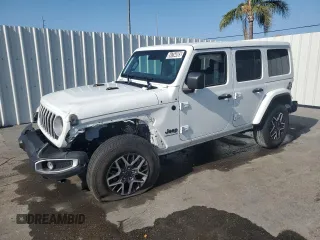 2025 Jeep Wrangler Sahara with VIN 1C4PJXEN5SW526553, listed as a Copart auction lot 54754885 with Not Provided miles and Clean Title. Bid and sale history available at DreamBid. Image 1.