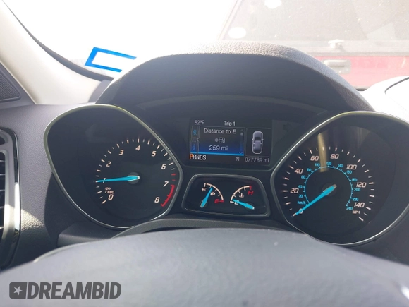 2016 Ford Escape Titanium with VIN 1FMCU0JX5GUC88013, listed as a IAAI auction lot 41933751 with 77,789 mi miles. Bid and sale history available at carsss.com. Image 7.